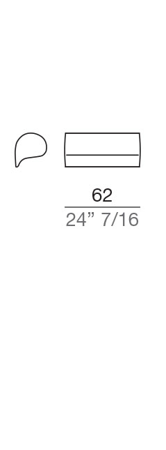 Mussi Flow Design Sofa Headrest 62 cm - AP62