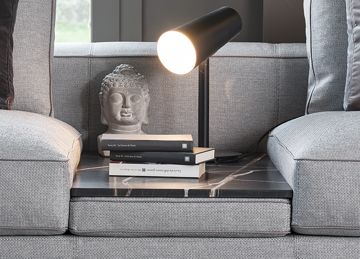 Mussi Sinfonia sofa insert table detail